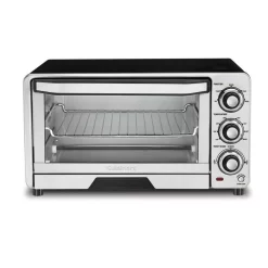 Toasters Cuisinart Custom Classic 1800 W 6-Slice Stainless Steel Toaster Oven With Recipe Book