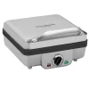 Electric Skillets & Indoor Grills Cuisinart 4-Waffle Stainless Steel Belgian Waffle Maker With Recipe Book