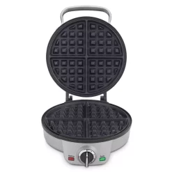 Electric Skillets & Indoor Grills Cuisinart Single Waffle Stainless Steel Belgian Waffle Maker -MegaChef Sales Shop stainless steel cuisinart waffle makers waf200 1f 1000