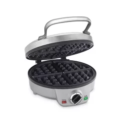 Electric Skillets & Indoor Grills Cuisinart Single Waffle Stainless Steel Belgian Waffle Maker -MegaChef Sales Shop stainless steel cuisinart waffle makers waf200 4f 1000