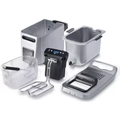 Deep Fryers DeLonghi Dual Zone Digital 4L Stainless Steel Deep Fryer With Easy Clean Drain System – D24527DZ 7 Deep Fryers DeLonghi Dual Zone Digital 4L Stainless Steel Deep Fryer With Easy Clean Drain System – D24527DZ -MegaChef Sales Shop stainless steel delonghi deep fryers d34528dz 1f 1000