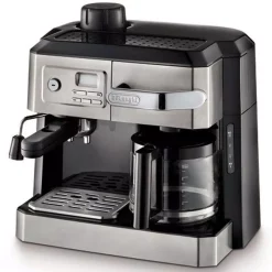 Coffee Makers DeLonghi All-In-One 10-Cup Stainless Steel Drip Cofffee Maker And Espresso Machine