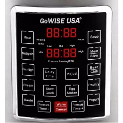 Cookers GoWISE USA 8 Qt. Stainless Steel Electric Pressure Cooker With Stainless Steel Pot -MegaChef Sales Shop stainless steel gowise usa electric pressure cookers gw22623 4f 1000