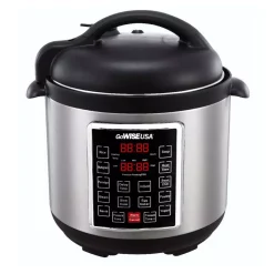 Cookers GoWISE USA 8 Qt. Stainless Steel Electric Pressure Cooker With Stainless Steel Pot