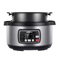 Cookers GoWISE USA Ovate 9.5 Qt. Stainless Steel Oval Electric Pressure Cooker With 6-Accessories And 50-Recipes -MegaChef Sales Shop stainless steel gowise usa electric pressure cookers gw22709 4f 1000