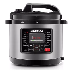 Cookers GoWISE USA 8 Qt. Stainless Steel Electric Pressure Cooker With Stainless Steel Pot