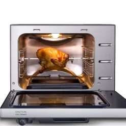 Toasters GoWISE USA 1600-Watts Stainless Steel 27 Qt. Electric Programmable Pressure Oven With Rotisserie Function And DIY Presets -MegaChef Sales Shop stainless steel gowise usa toaster ovens gw22710 1f 1000