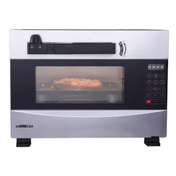 Toasters GoWISE USA 1600-Watts Stainless Steel 27 Qt. Electric Programmable Pressure Oven With Rotisserie Function And DIY Presets -MegaChef Sales Shop stainless steel gowise usa toaster ovens gw22710 44 1000
