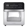 Toasters GoWISE USA 1700-Watts Electric Air Fryer Oven Grill Stainless Steel With Dual Heating Rotisserie And Dehydrator