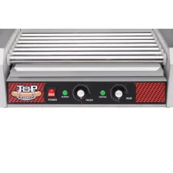 Electric Skillets & Indoor Grills Great Northern Commercial 1400-Watts 18-Hot Dog 7-Roller Grilling Machine With Cover -MegaChef Sales Shop stainless steel great northern indoor grills hwd630167 1f 1000
