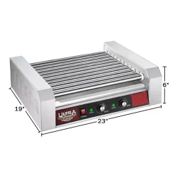 Electric Skillets & Indoor Grills Great Northern Commercial 1650-Watts 30-Hot Dog 11-Roller Grilling Machine -MegaChef Sales Shop stainless steel great northern indoor grills hwd630169 c3 1000