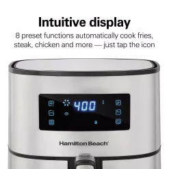 Air Fryers Hamilton Beach 5 Qt. Stainless Steel Digital Air Fryer With Nonstick Basket -MegaChef Sales Shop stainless steel hamilton beach air fryers 35075 44 1000