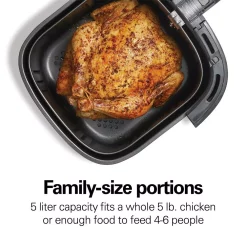 Air Fryers Hamilton Beach 5 Qt. Stainless Steel Digital Air Fryer With Nonstick Basket -MegaChef Sales Shop stainless steel hamilton beach air fryers 35075 4f 1000