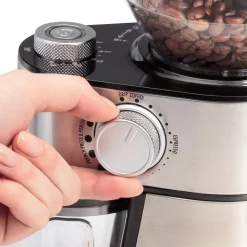 Coffee Makers Hamilton Beach 16 Oz Stainless Steel Burr Coffee Grinder -MegaChef Sales Shop stainless steel hamilton beach coffee grinders 80385 4f 1000