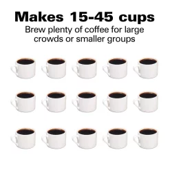 Coffee Makers Hamilton Beach 45-Cup Fast Brew Stainless Steel With 1-Hand Dispensing Coffee Urn -MegaChef Sales Shop stainless steel hamilton beach coffee urns 40521 4f 1000