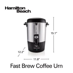 Coffee Makers Hamilton Beach 45-Cup Fast Brew Stainless Steel With 1-Hand Dispensing Coffee Urn -MegaChef Sales Shop stainless steel hamilton beach coffee urns 40521 66 1000