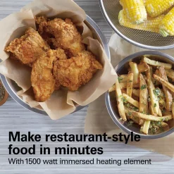 Deep Fryers Hamilton Beach 3 Qt. Stainless Steel Deep Fryer -MegaChef Sales Shop stainless steel hamilton beach deep fryers 35032 1f 1000