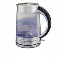 Electric Kettles Hamilton Beach 7-Cup Stainless Steel Modern Glass Kettle Electric
