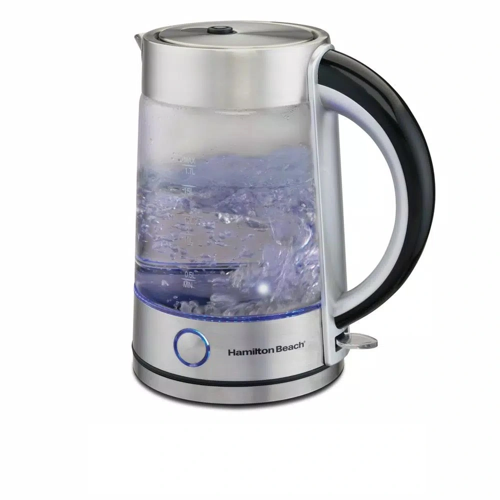 Electric Kettles Hamilton Beach 7-Cup Stainless Steel Modern Glass Kettle Electric 1 Electric Kettles Hamilton Beach 7-Cup Stainless Steel Modern Glass Kettle Electric