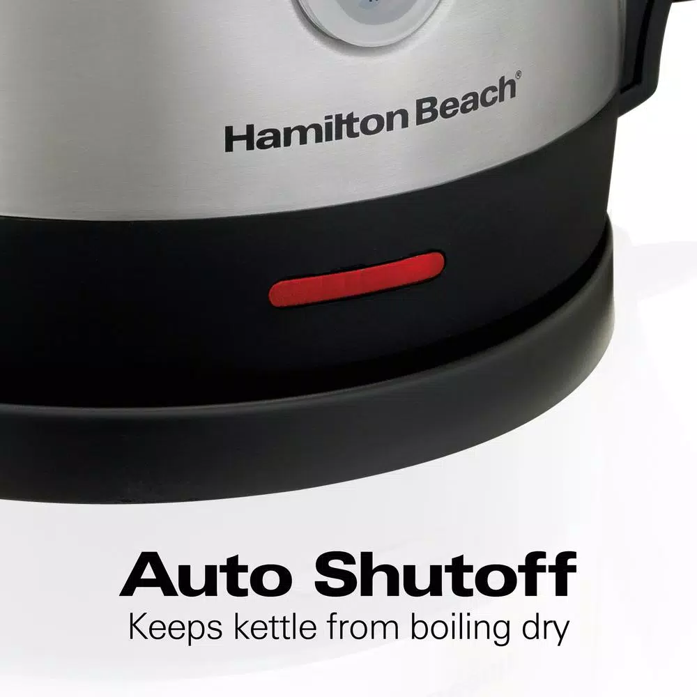 Electric Kettles Hamilton Beach 7-Cup Stainless Steel Electric Kettle 4 Electric Kettles Hamilton Beach 7-Cup Stainless Steel Electric Kettle - Image 4