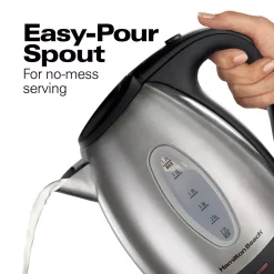 Electric Kettles Hamilton Beach 7-Cup Stainless Steel Electric Kettle 10 Electric Kettles Hamilton Beach 7-Cup Stainless Steel Electric Kettle -MegaChef Sales Shop stainless steel hamilton beach electric kettles 40880 44 1000