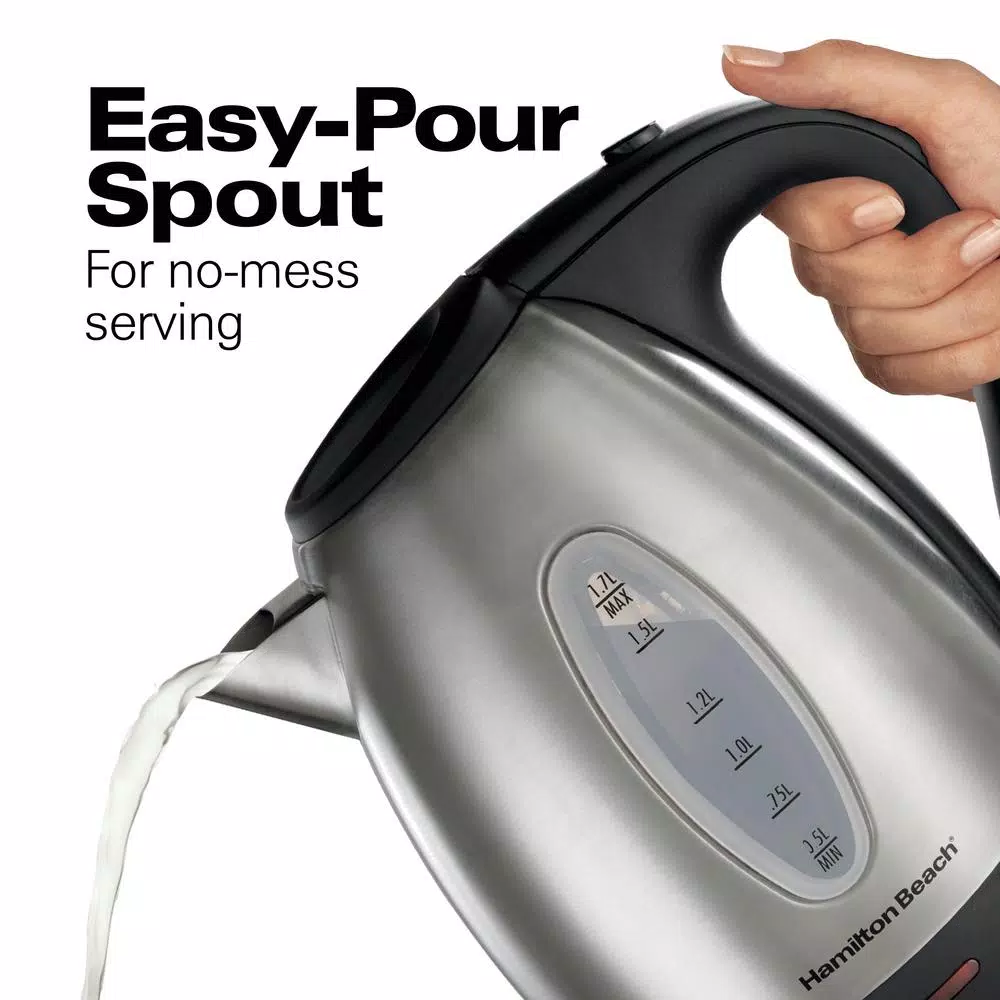 Electric Kettles Hamilton Beach 7-Cup Stainless Steel Electric Kettle 5 Electric Kettles Hamilton Beach 7-Cup Stainless Steel Electric Kettle - Image 5