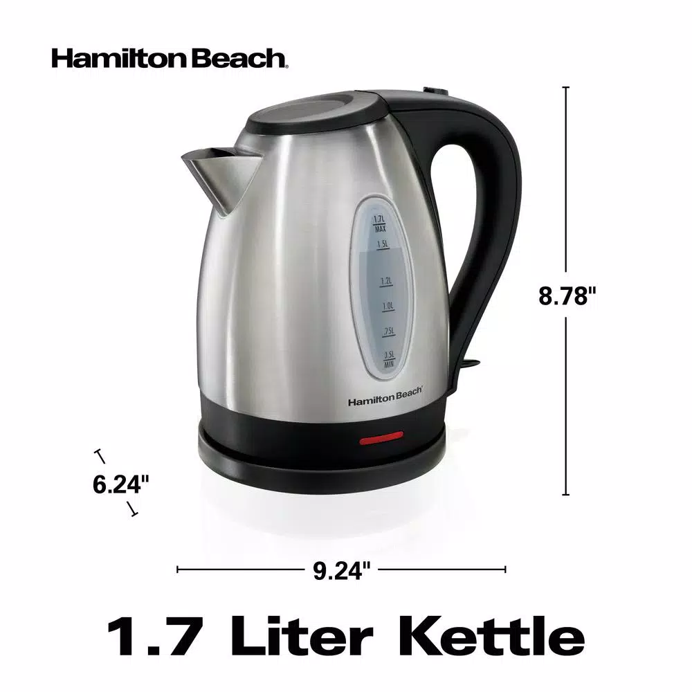 Electric Kettles Hamilton Beach 7-Cup Stainless Steel Electric Kettle 6 Electric Kettles Hamilton Beach 7-Cup Stainless Steel Electric Kettle - Image 6