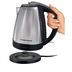Electric Kettles Hamilton Beach 7-Cup Stainless Steel Electric Kettle -MegaChef Sales Shop stainless steel hamilton beach electric kettles 40989 1f 1000