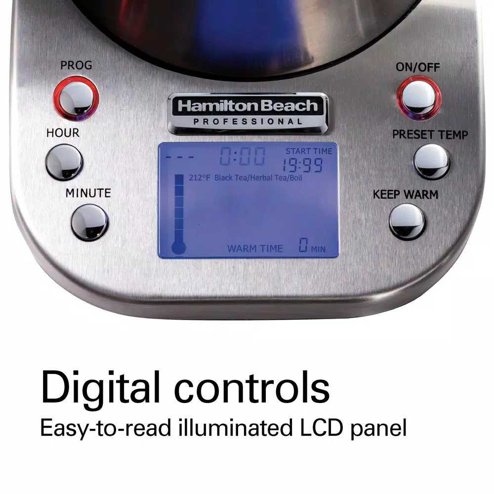 Electric Kettles Hamilton Beach Professional 1.7 L Stainless Steel Tea Kettle 3 Electric Kettles Hamilton Beach Professional 1.7 L Stainless Steel Tea Kettle - Image 3