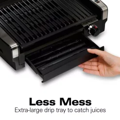 Electric Skillets & Indoor Grills Hamilton Beach Searing Grill 118 In. Stainless Steel Indoor Grill With Non-Stick Plates -MegaChef Sales Shop stainless steel hamilton beach indoor grills 25360 44 1000