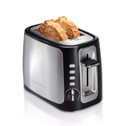Toasters Hamilton Beach Sure Toast 800 W 2-Slice Stainless Steel Wide Slot Toaster -MegaChef Sales Shop stainless steel hamilton beach pop up toasters 22820 c3 1000