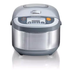 Cookers Hamilton Beach Advanced Multi-Function 16-Cup Stainless Steel Rice Cooker With Fuzzy Logic -MegaChef Sales Shop stainless steel hamilton beach rice cookers 37570 c3 1000