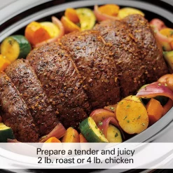 Cookers Hamilton Beach 4 Qt. Stainless Steel Slow Cooker With Built In Timer -MegaChef Sales Shop stainless steel hamilton beach slow cookers 33443 1f 1000