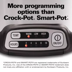 Cookers Hamilton Beach Stovetop Sear And Cook 6 Qt. Stainless Steel Slow Cooker -MegaChef Sales Shop stainless steel hamilton beach slow cookers 33662 44 1000