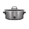 Cookers Hamilton Beach Stovetop Sear And Cook 6 Qt. Gray Slow Cooker