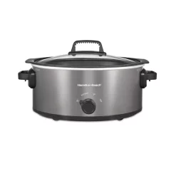 Cookers Hamilton Beach Stovetop Sear And Cook 6 Qt. Gray Slow Cooker