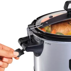 Cookers Hamilton Beach 6 Qt. Stainless Steel Slow Cooker -MegaChef Sales Shop stainless steel hamilton beach slow cookers 33867 31 1000