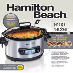 Cookers Hamilton Beach 6 Qt. Stainless Steel Slow Cooker -MegaChef Sales Shop stainless steel hamilton beach slow cookers 33867 44 1000