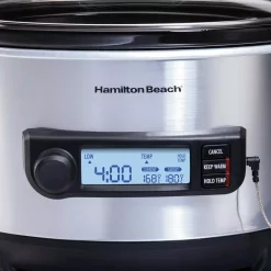 Cookers Hamilton Beach 6 Qt. Stainless Steel Slow Cooker -MegaChef Sales Shop stainless steel hamilton beach slow cookers 33867 4f 1000