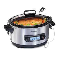 Cookers Hamilton Beach 6 Qt. Stainless Steel Slow Cooker -MegaChef Sales Shop stainless steel hamilton beach slow cookers 33867 c3 1000