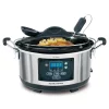 Cookers Hamilton Beach Set And Forget 6 Qt. Stainless Steel Programmable Slow Cooker With Temperature Probe