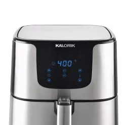 Air Fryers KALORIK Pro XL 5.25 Qt. Stainless Steel Air Fryer -MegaChef Sales Shop stainless steel kalorik air fryers ft 44845 ss 1f 1000
