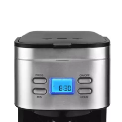 Coffee Makers KALORIK 12-Cup Stainless Steel Programmable Digital Coffee Maker -MegaChef Sales Shop stainless steel kalorik coffee makers cm 47250 ss 4f 1000