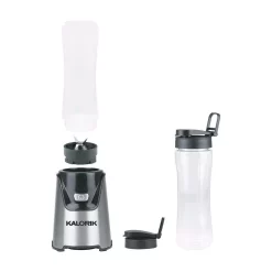 Blenders KALORIK Single Speed Stainless Steel Personal Blender With 2-20 Oz. Tritan Bottles -MegaChef Sales Shop stainless steel kalorik countertop blenders bl 46505 ss c3 1000