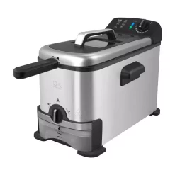 Deep Fryers KALORIK 3.2 Qt. Stainless Steel Filtration Deep Fryer