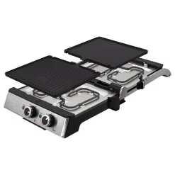 Electric Skillets & Indoor Grills KALORIK Eat Smart 200 Sq. In. Stainless Steel Non-Stick Indoor Grill -MegaChef Sales Shop stainless steel kalorik indoor grills fhg 43302 ss 44 1000