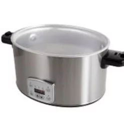Cookers KALORIK 8 Qt. Stainless Steel Slow Cooker With Cool-Touch Handles -MegaChef Sales Shop stainless steel kalorik slow cookers sc 41175 ss 1f 1000