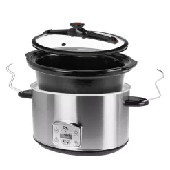Cookers KALORIK 8 Qt. Stainless Steel Slow Cooker With Cool-Touch Handles -MegaChef Sales Shop stainless steel kalorik slow cookers sc 41175 ss 4f 1000