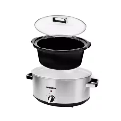 Cookers KALORIK 6.5 Qt. Stainless Steel Slow Cooker -MegaChef Sales Shop stainless steel kalorik slow cookers sc 47493 ss 4f 1000