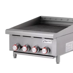Electric Skillets & Indoor Grills Magic Chef 24 In. Commercial Countertop Radiant Char Broiler -MegaChef Sales Shop stainless steel magic chef electric griddles mcccb24a c3 1000